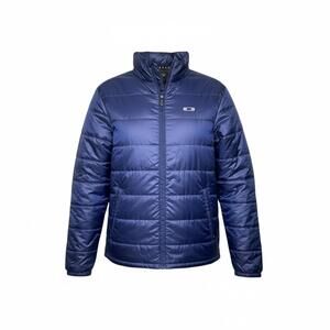 Oakley Men's Navy Blue Puffer Jacket L/G